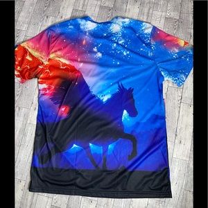 Fever logic 1881 Horse T Shirt 3D, sz S